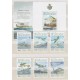 GIBRALTAR 2008 AVIONES MILITARES SERIE COMPLETA DE ESTAMPILLAS NUEVAS MINT + HOJA BLOQUE